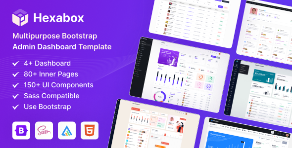 HexaBox - Multipurpose Bootstrap Admin Dashboard Template